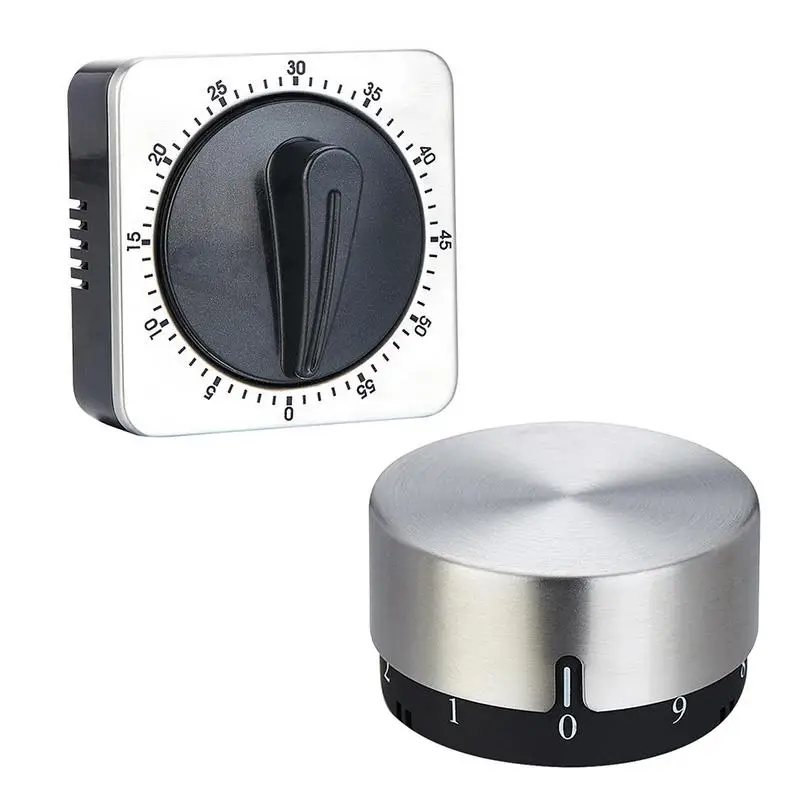 

1pcs Kitchen Timer Magnetic Cooking Stainless Steel Display Loud Alarm Clock Minute Second Count Up Countdown Boiling Eggs Timer