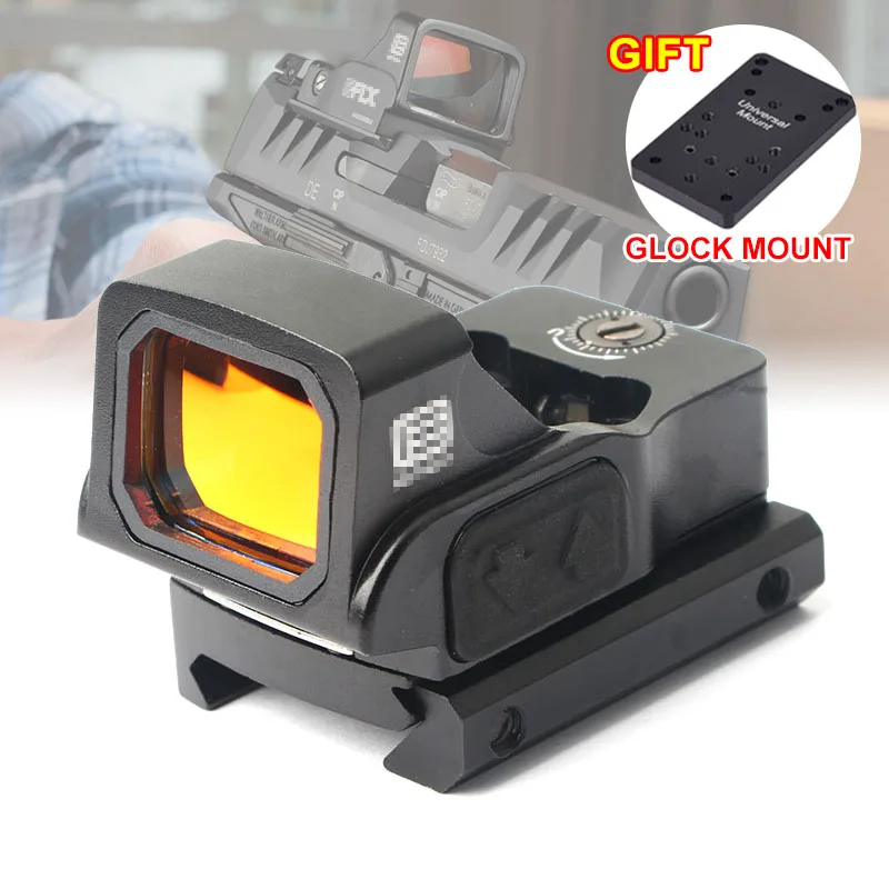 

Tactical Mini Red Dot Sight For Glock Pistol 3 MOA Hunting Reflex Sight 20mm Rail Mount EFLX Red Dot Sight [With Full Marked]