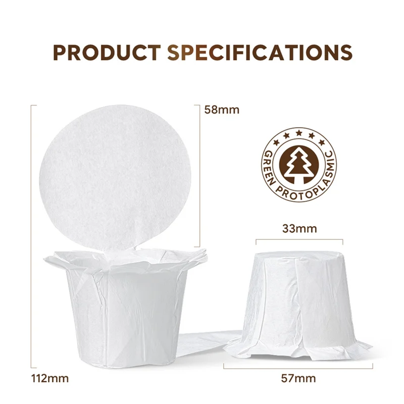 150 шт. бумажный фильтр для кофе пищевой держатель бумаги кофемашина капсула K