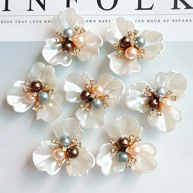 1 шт. жемчужная фотография цветок маргаритки аксессуары из сплава Torus самодельные