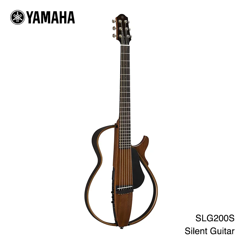Акустическая электрическая гитара Yamaha SLG200 с оригинальным чехлом для гитары и