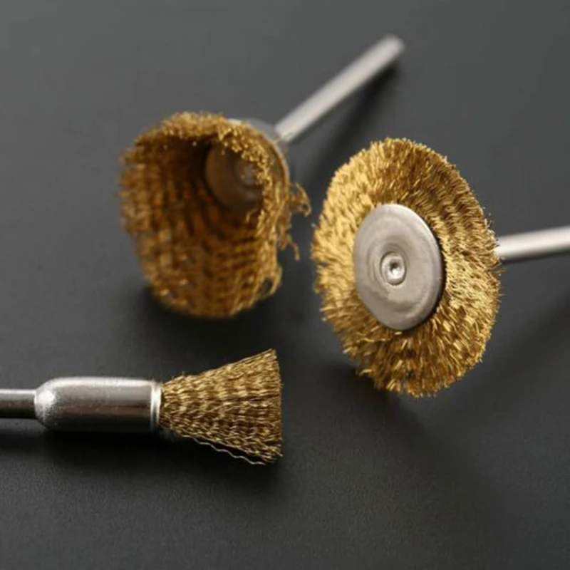 Набор латунных стеклянных щеток для аксессуаров 24 шт роторных инструментов
