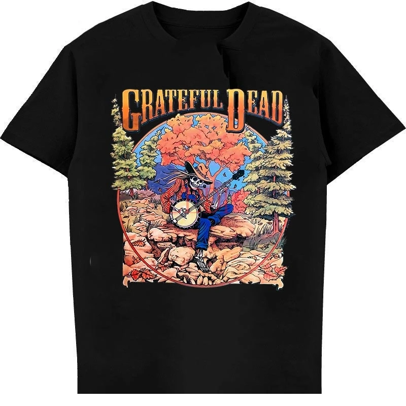 

Vintage Grateful Dead Fall Tour 1994 Banjo Skeleton Mountain Shirt