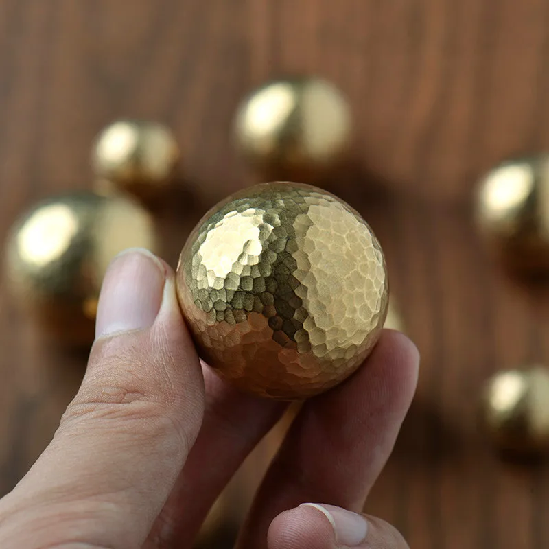 

Gold Ball Shape Solid Brass Round Cabinet Door Handle Furniture Hardware Wardrobe Drawer Handle