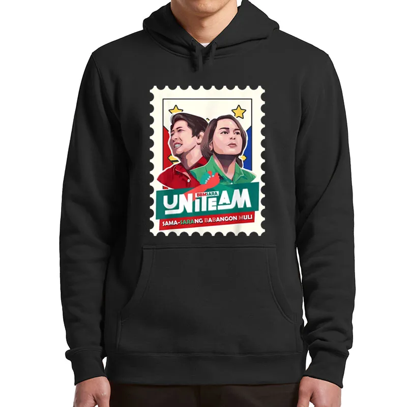 

BBM Sara 2022 Hoodies Bongbong Marcos Fans Philippine Presidential Hooded Sweatshirt For Men Women Soft Casual