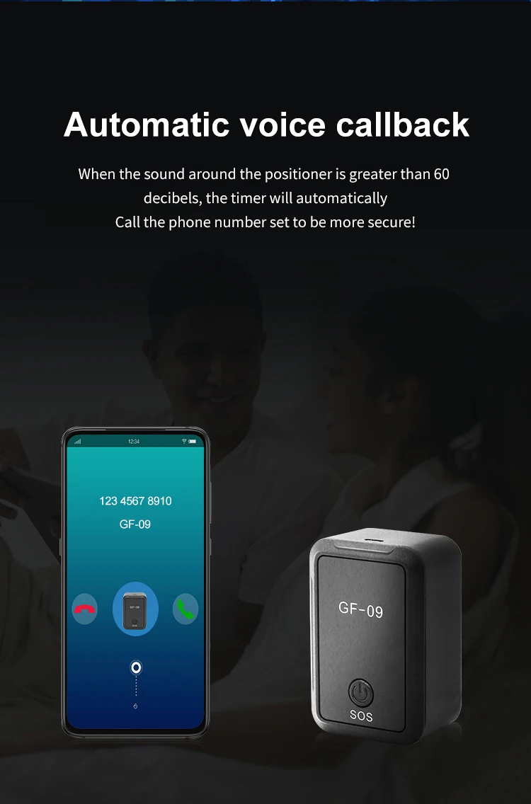 

Real Time Tracking Mini Anti-lost Locator For Vehicle Pets Children Gps Locator Mini Gps Gf-09 Gps Car Tracker Anti-theft