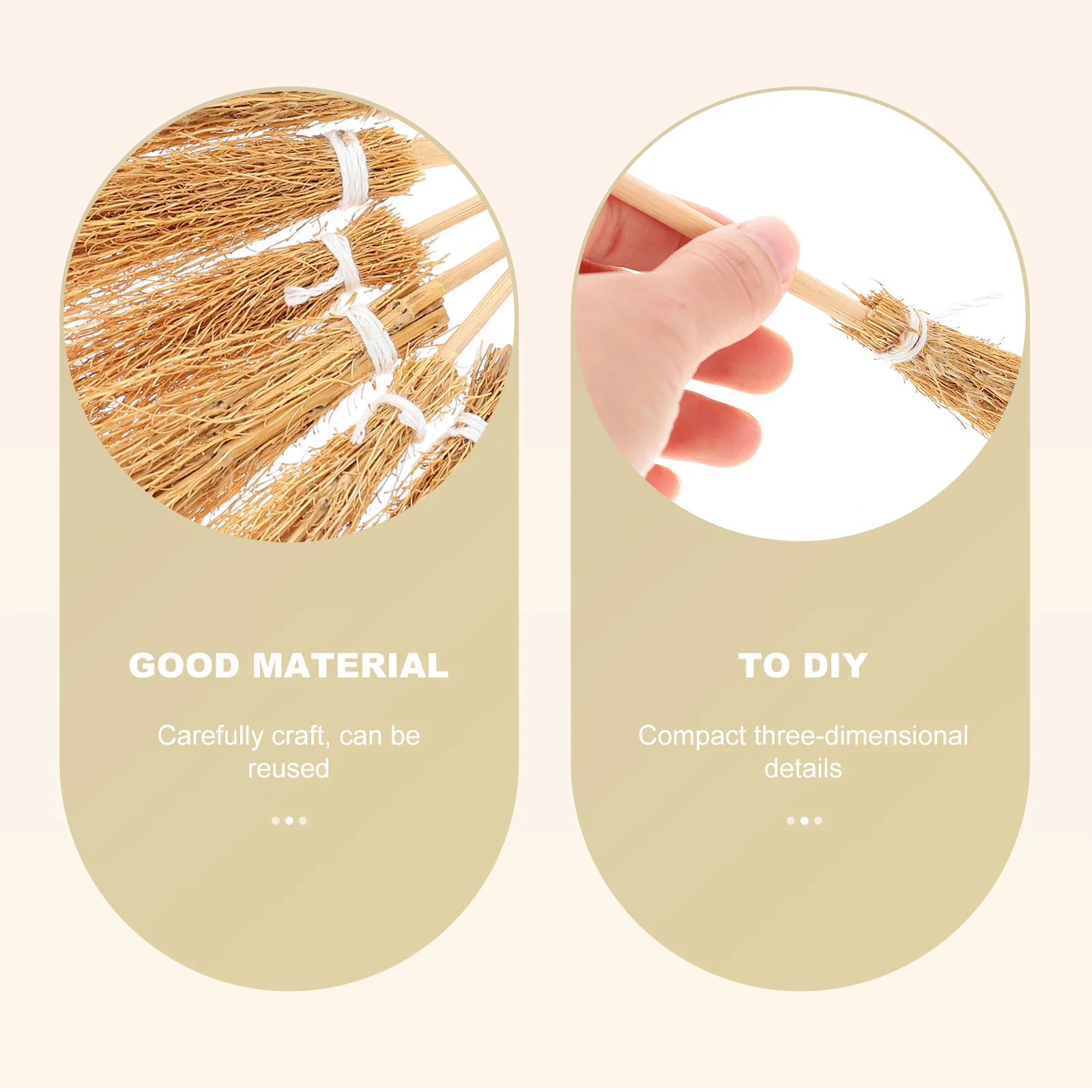 10 шт. мини-домик с метлой украшение имитация метлы декор ручной аксессуар для