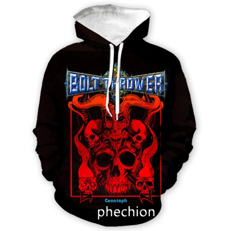 Новый мужской/женский Свитшот phechion с объемным принтом модная Толстовка длинным