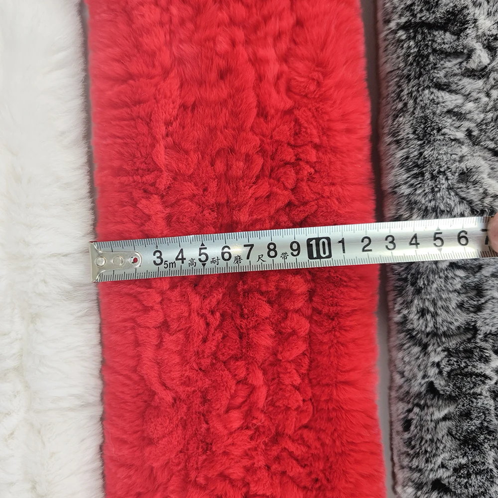 Новый российский зимний шарф из натурального меха кролика рекс женские зимние