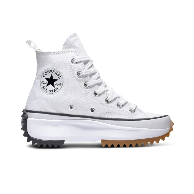 Original Classic Converse Run Star Hike Platform Black High Top Men and Women Unisex Skateboarding Black White