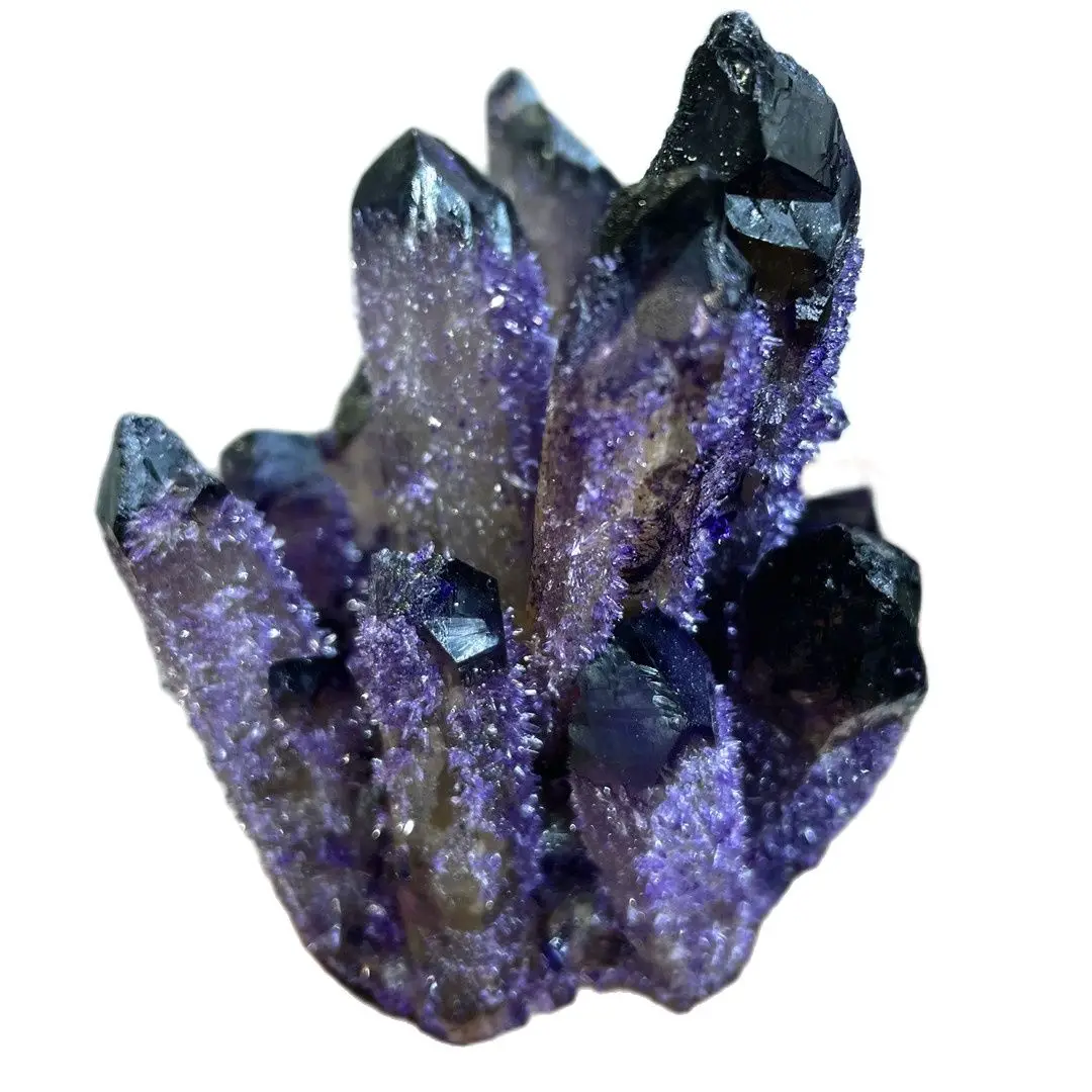 

400-1100G Crystal Clusters Natural Purple Phantom Quartz Flowers Mineral Specimens Energy Healing Stones Home Decor Modern