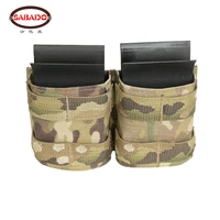 tactical double 5 56mm kywi pouch vest belt pocket ar molle compatible mag insert with malice clip airsoft paintball accessories