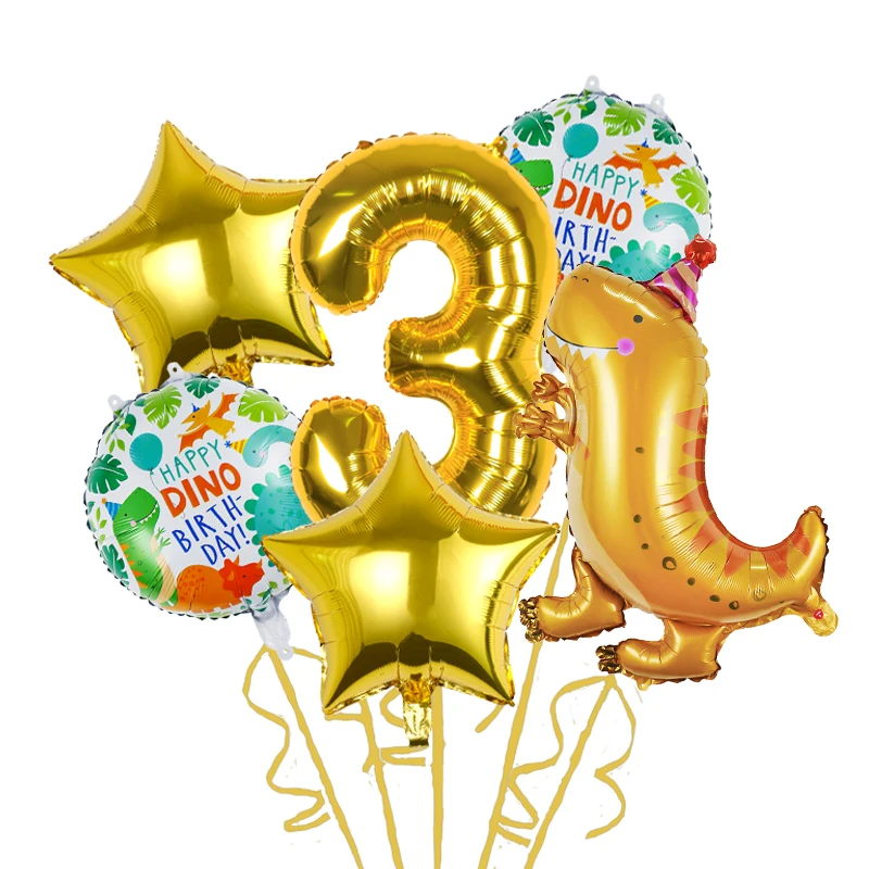 

Воздушные шары из алюминиевой пленки в виде динозавра на день рождения, 32 дюйма