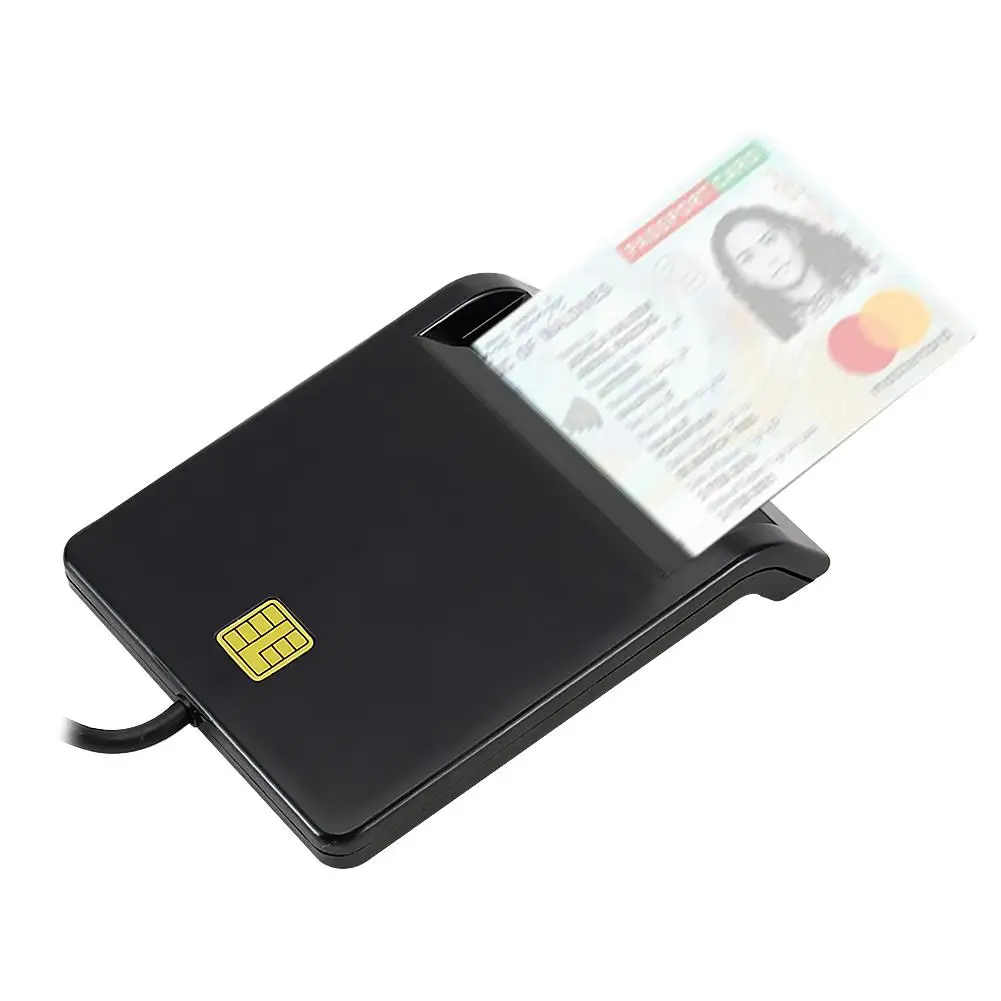 

Portable USB 2.0 Intelligent Card Reader Multi-function for DNIE ATM CAC IC ID Bank SIM Card Reader Affordable Easy Use