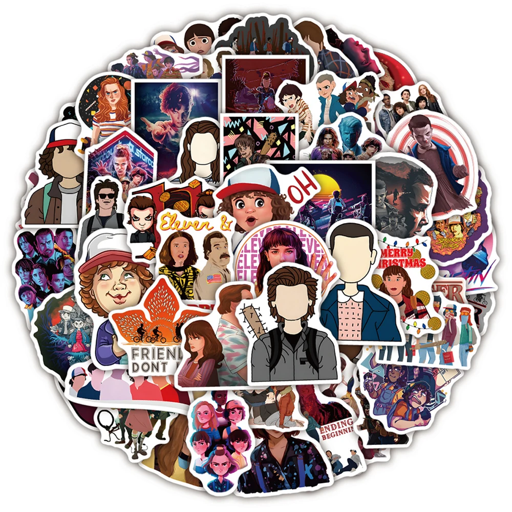 

10/30/50 шт., наклейки «очень странные дела»