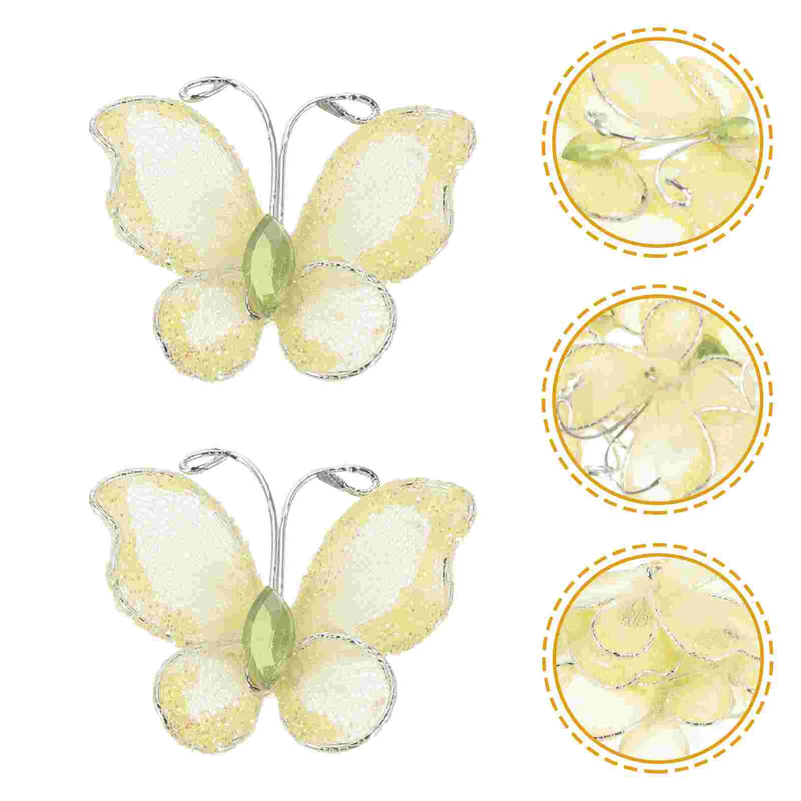 50 шт. мишура для свадьбы бабочка металлическая линия декоративная блестящая