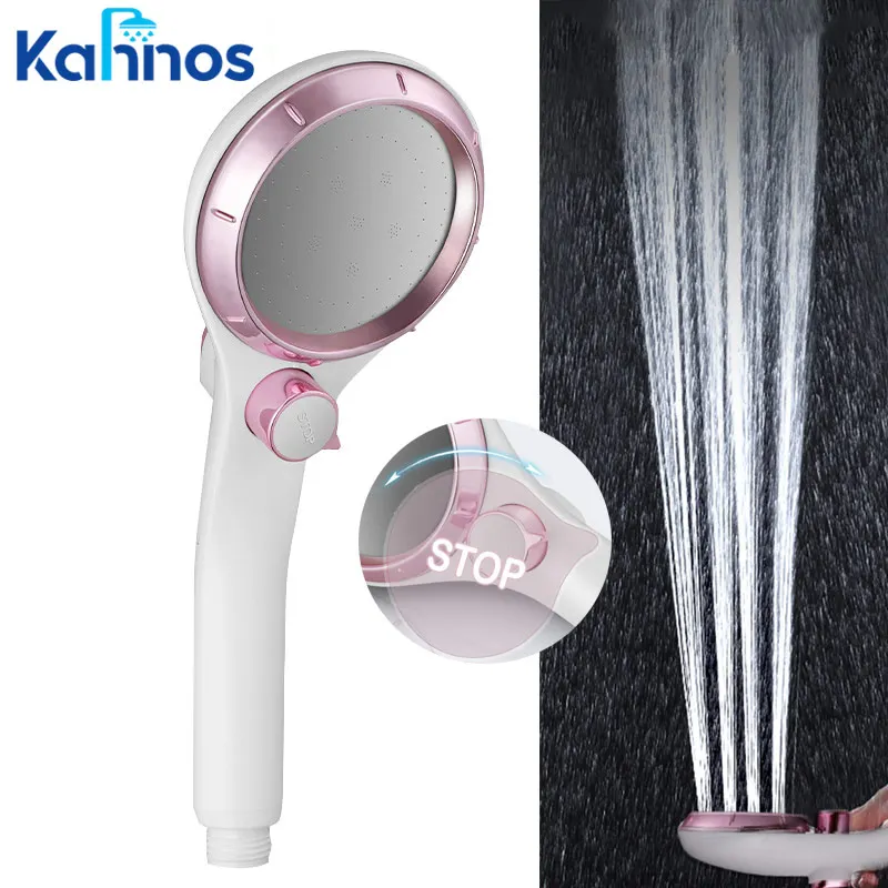 

Shower Head Handheld Bathroom Massage Rain Spa Adjustable One-key Stop Water Saving Shower Head High Pressure Filter Shower Head