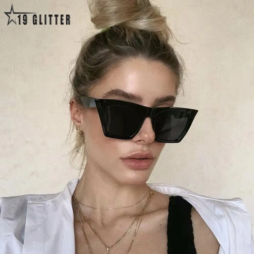

Fashion Square Sunglasses Woman Designer Luxury Man/Woman Cat Eye Sun Glasses Classic Vintage UV400 Outdoor Oculos De So