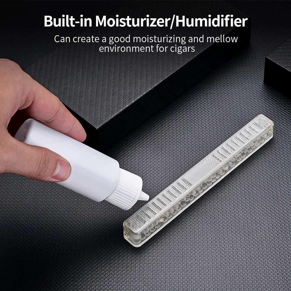Чехол для сигар CIGARLOONG пластиковый прозрачный чехол хьюмидора 15-20 с увлажнителем