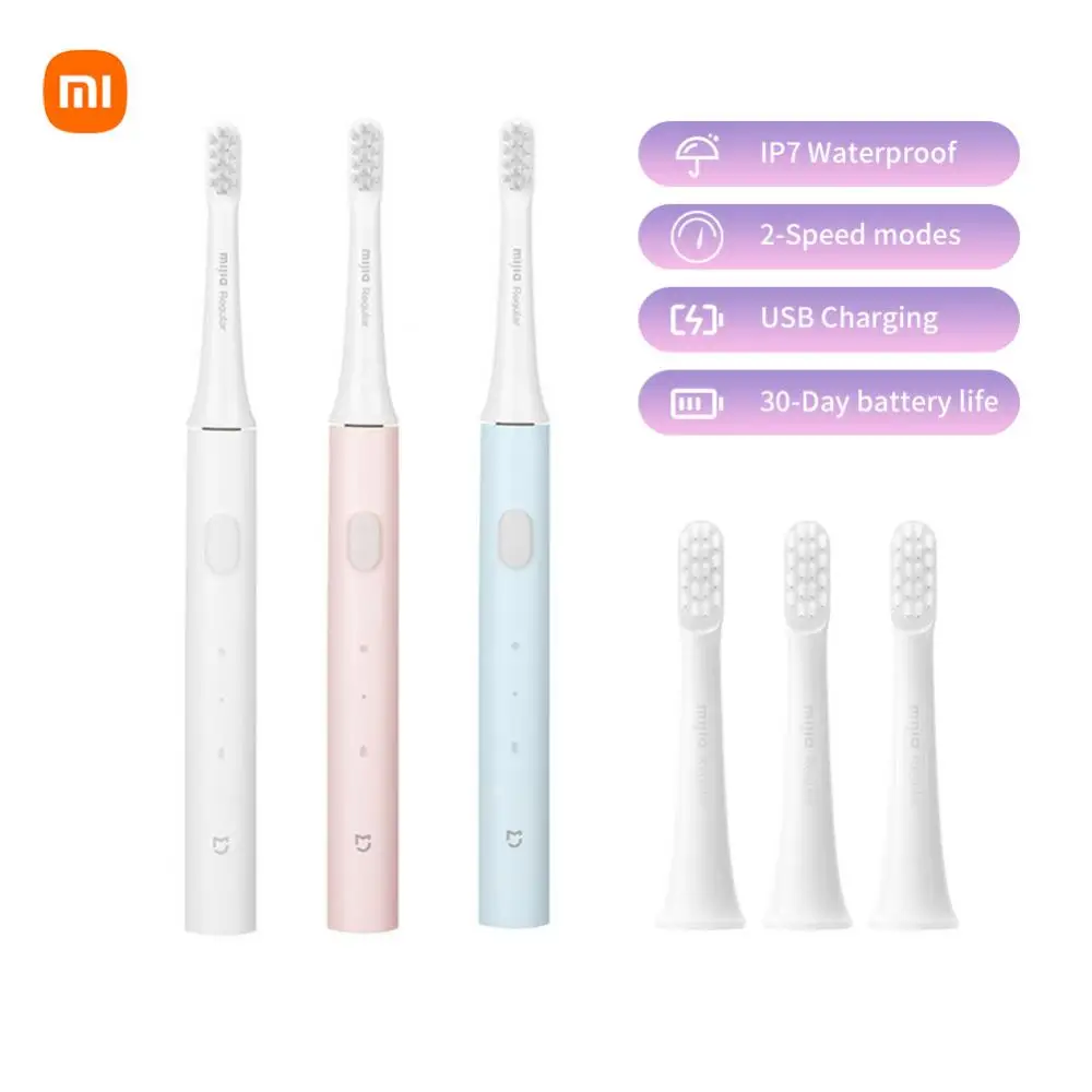 

Xiaomi Mijia T100 Sonic Electric Toothbrush Mi Smart Tooth Brush Colorful USB Rechargeable IPX7 Waterproof And Toothbrushes Head