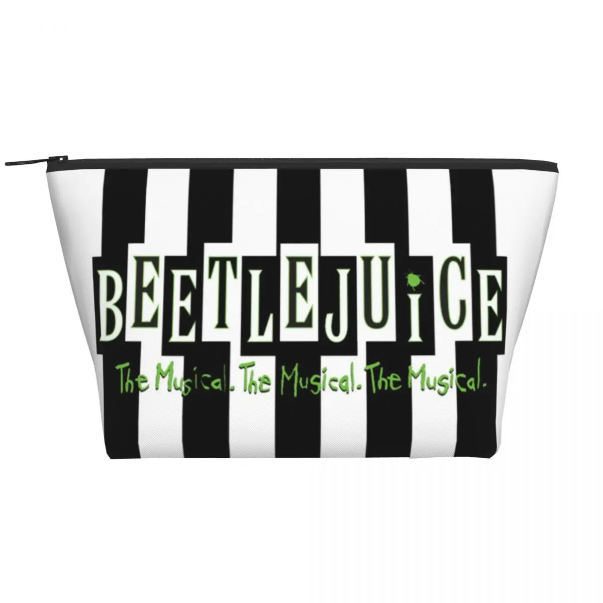 

Custom Horror Beetlejuice Sandworm Travel Cosmetic Bag Women Film Gothic Toiletry Makeup Organizer Lady Beauty Storage Dopp Kit