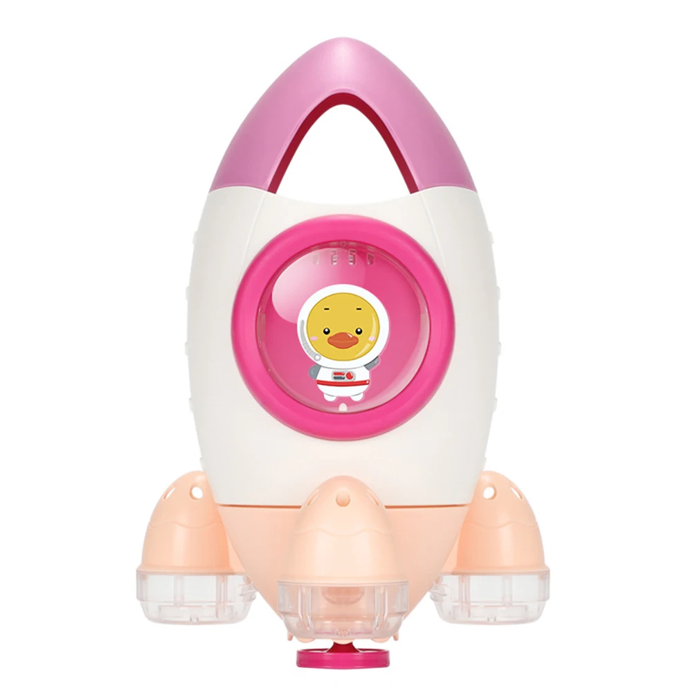 

Cute Rocket Shape Rotable Water Spray Toy Bath Beach Toys For Kids Indoor Outdoor Supplies