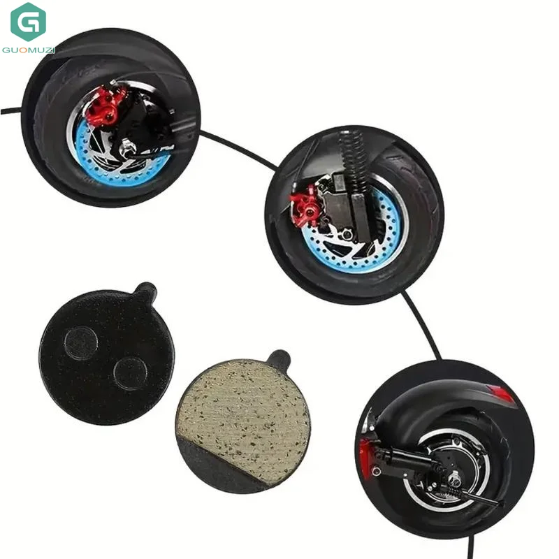 Фото 1 пара для Ninebot F30 F40 F20 SmartGyro Speedway Rockway VSETT 9 9+, тормозная колодка для электрического скутера для KUGOO M4/M4 PRO, дисковый суппорт №4