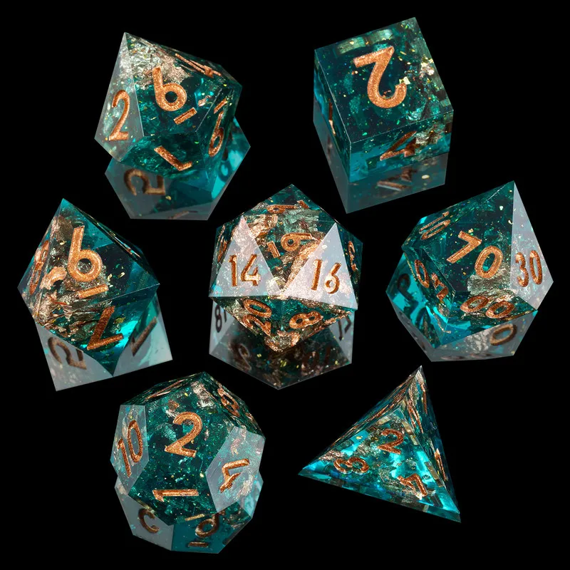 Мини-планеты фиолетовая серия наборы костей DND из полимерной смолы игральные