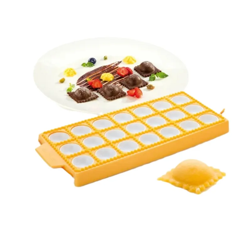 

21Holes ABS Dumpling Wrapper Mould Pasta Mold Ravioli Maker Italian Russian Pelmeni Machine Ravioli Cutter Kitchen Tools