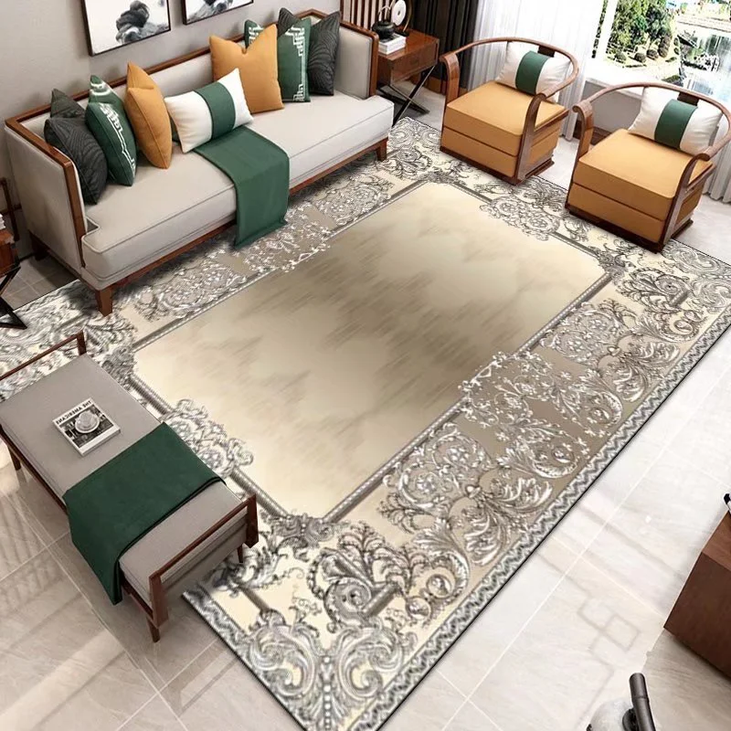 

Ковер в китайском стиле для гостиной, напольные ковры для дивана, чайного столика, современный большой ковер, декоративный нескользящий коврик для ног для спальни, прикроватного столика