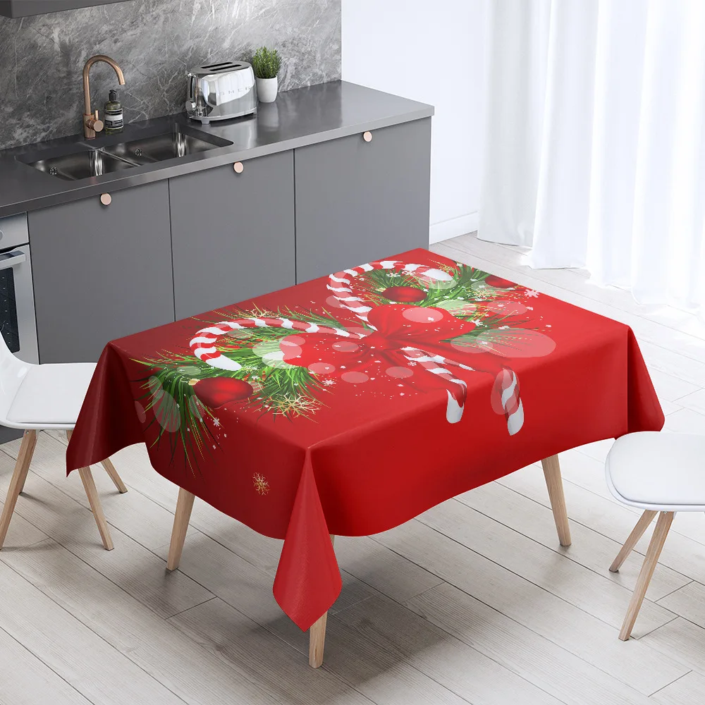 

НОВАЯ РОЖДЕСТВЕНСКАЯ скатерть, скатерть для журнального столика, праздничный подарок, скатерть из хлопка и льна для вечеривечерние