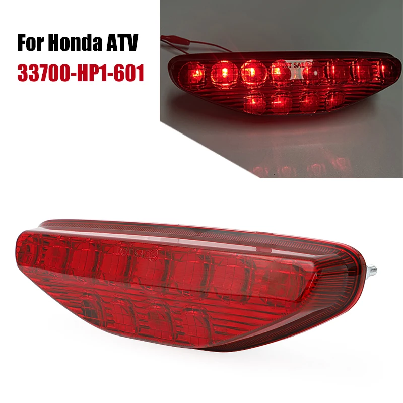 

For Honda TRX450R TRX450ER TRX400EX 2007- 2015 TRX 250 300 400 500 700 ATV Tail Light Taillight Red Rear Lamp 33700-HP1-601