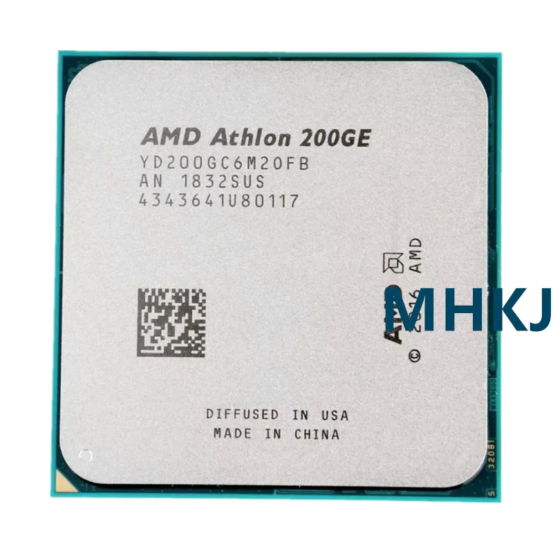 

AMD Athlon 200GE X2 200GE 3.2 GHz Dual-Core Quad-Thread CPU Processor YD200GC6M2OFB / YD20GGC6M2OFB Socket AM4