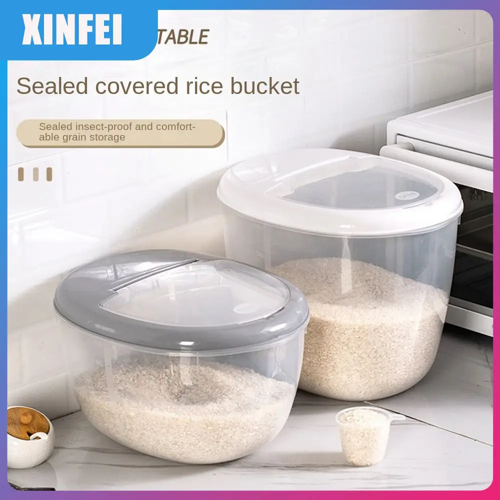 

Insect Prevention And Grain Storage Rice Storage Bottle Sealed Flap Transparent Storage Cases Insect-proof High-capacity