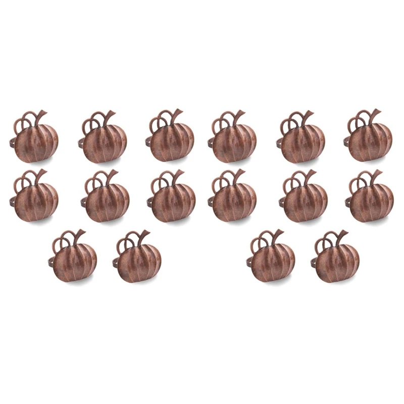 

16 шт., кольца для салфеток в виде тыквы