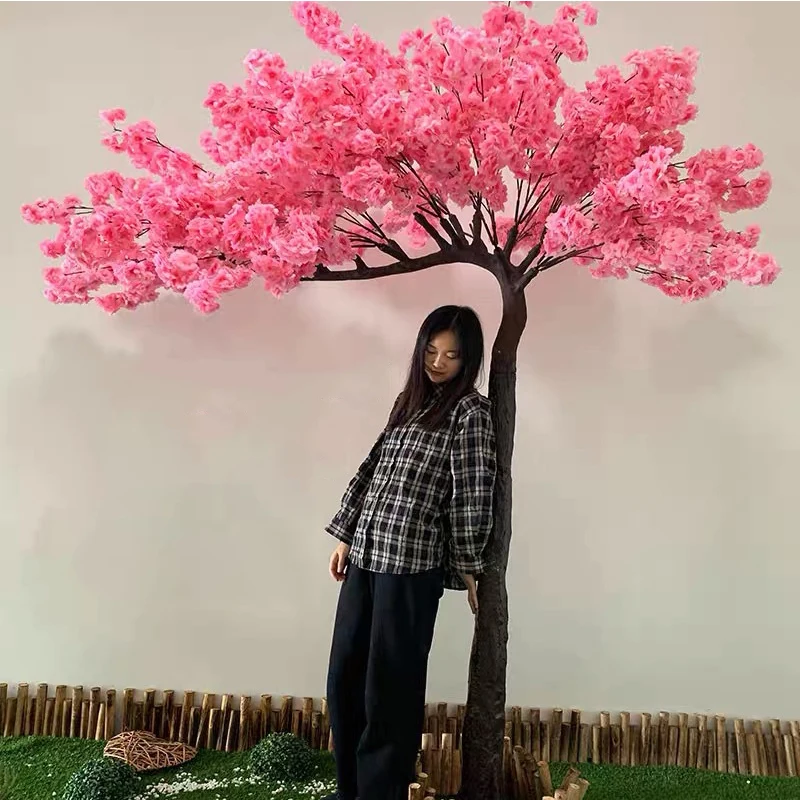 Скидка Искусственное вишневое дерево для улицы, сада, искусственное вишневое дерево, Рождественское украшение для дома, искусственное дерево