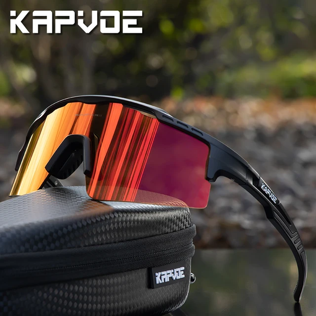 2023 Kapvoe Sport Men's Sunglasses Polarized Woman Cycling Glasses Outdoor MTB Glasses UV400 Bike Bicycle Eyewear Bike Goggles 1