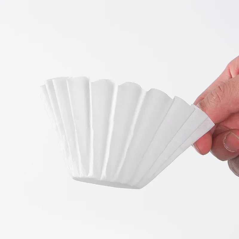 50/100 шт. фильтры для кофе ручной работы фильтровальная бумага в форме торта 155 чаши