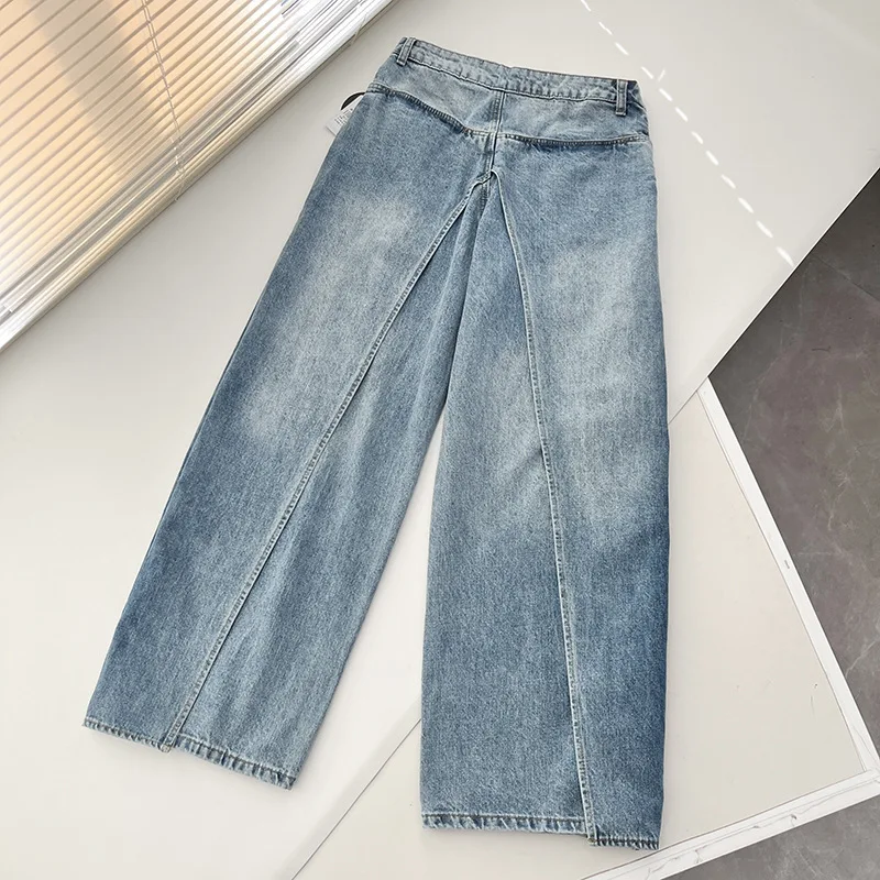 [Яоин] Новые потертые утягивающие передние и задние деконструированные