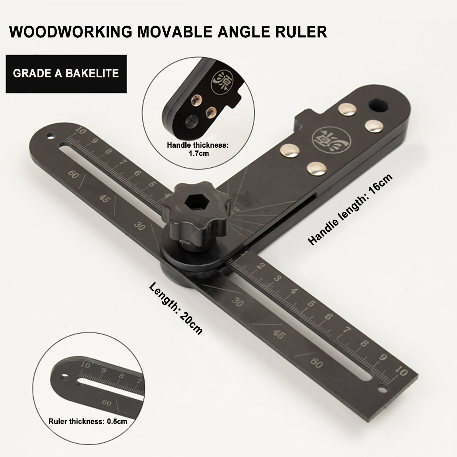 Carpenter Angle Finder Measuring Ruler Meter Gaug