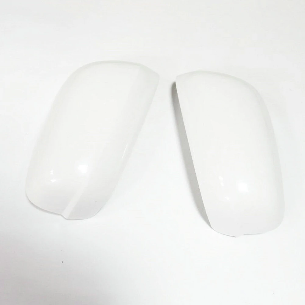 

Protect Rear View Mirror Cover Replacement Accessories Front Left Mirror Cover 2pcs ABS Plastic Luxurious White