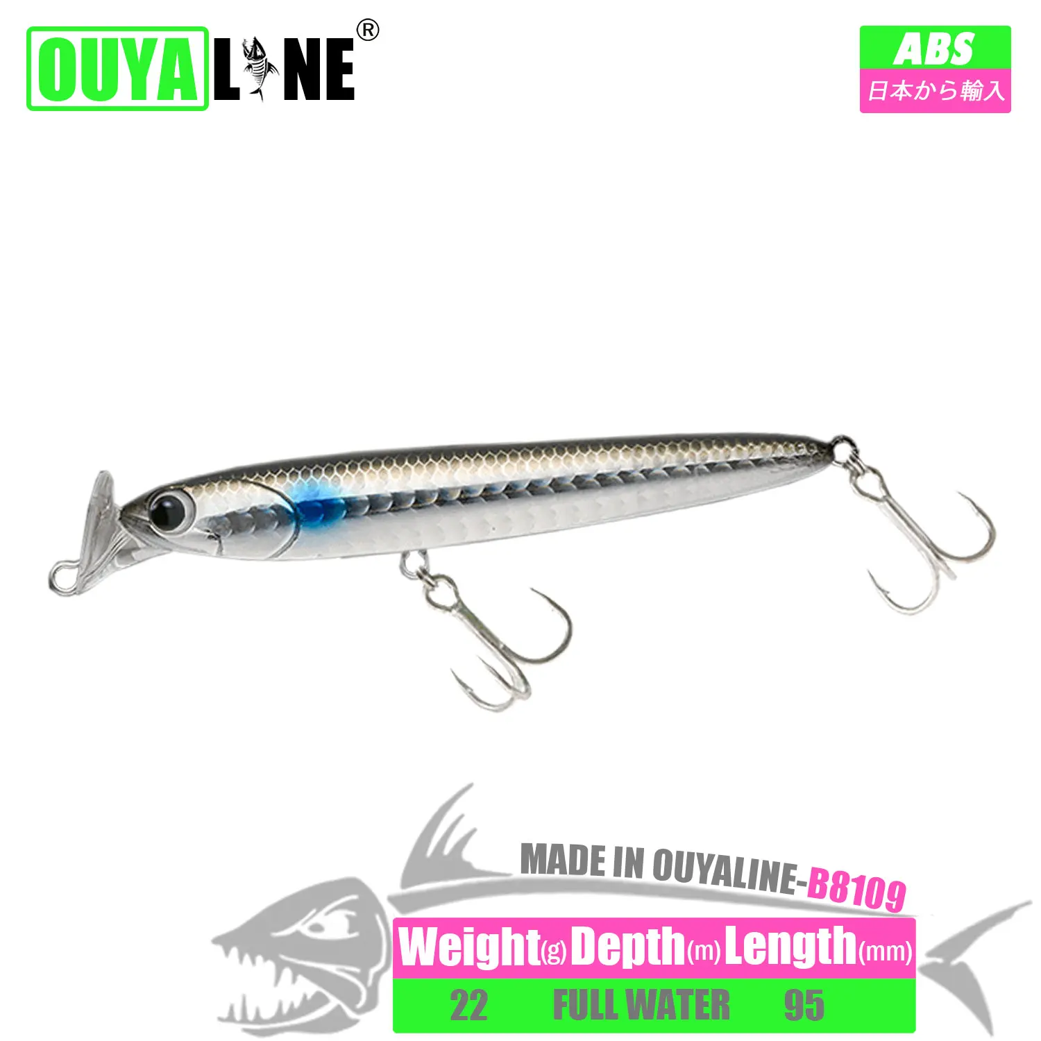 

Fishing Lure Minnow Accesorios Weights 22g Isca Artificial Sinking De Pesca Accesorios Mar Seabass Fish Tackle Leurre Equipment
