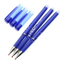 3pcs magic pen office school stationery rewritable refill 0 5mm blue black dark blue gel pen children student spare