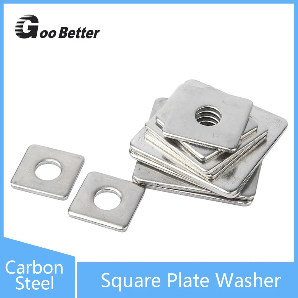 

M8 M10 M12 M14 M16 квадратная пластинчатая шайба из углеродистой стали