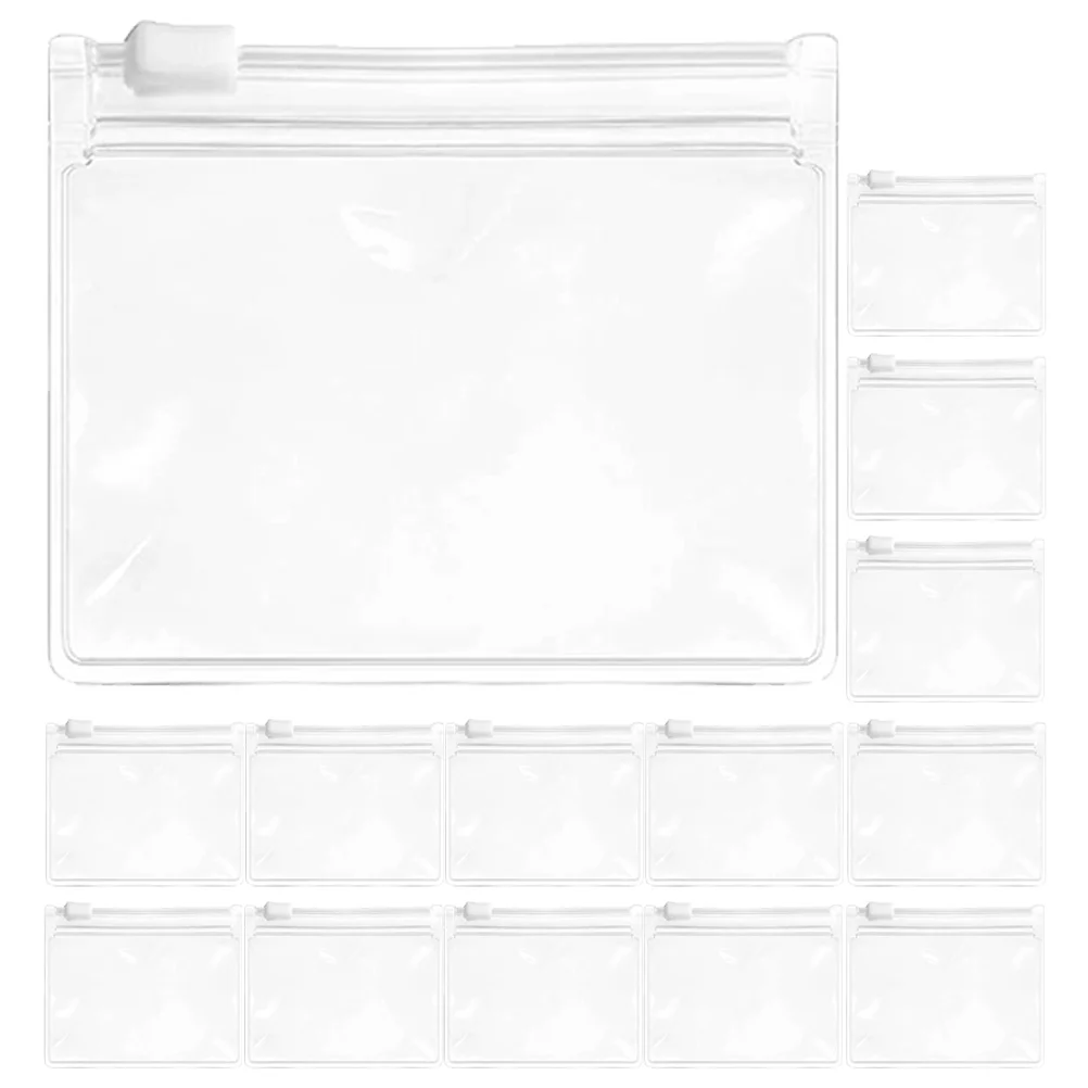 

20 Pcs Box Clear Bags Travel Medicine Container Food Grade Pouches Organizers Eva Small Sealing