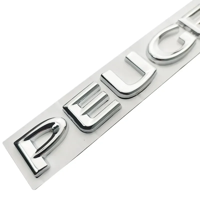 

3D буквы эмблемы логотип для Peugeot 107 206 207 208 308 307 407 508 2008 3008 4008 автомобильный Стайлинг значок на переднюю и заднюю багажник наклейка