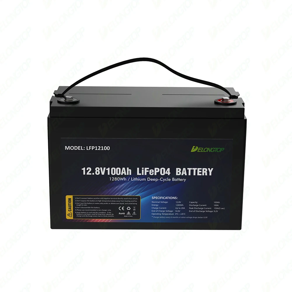 

lifepo4 Lithium Iron Phosphate Battery Pack 12v 100ah with bms for Solar System RV Electric Car Scooter Motorcycle Boat