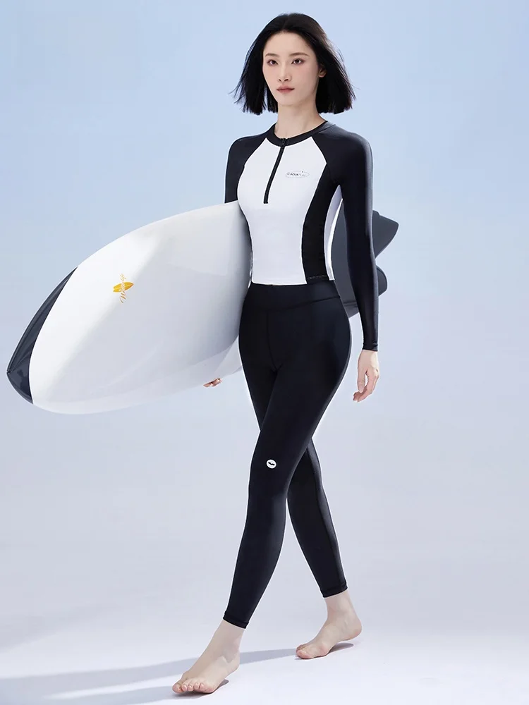 Aquaplay с длинными рукавами разделенный купальник женский сексуальный