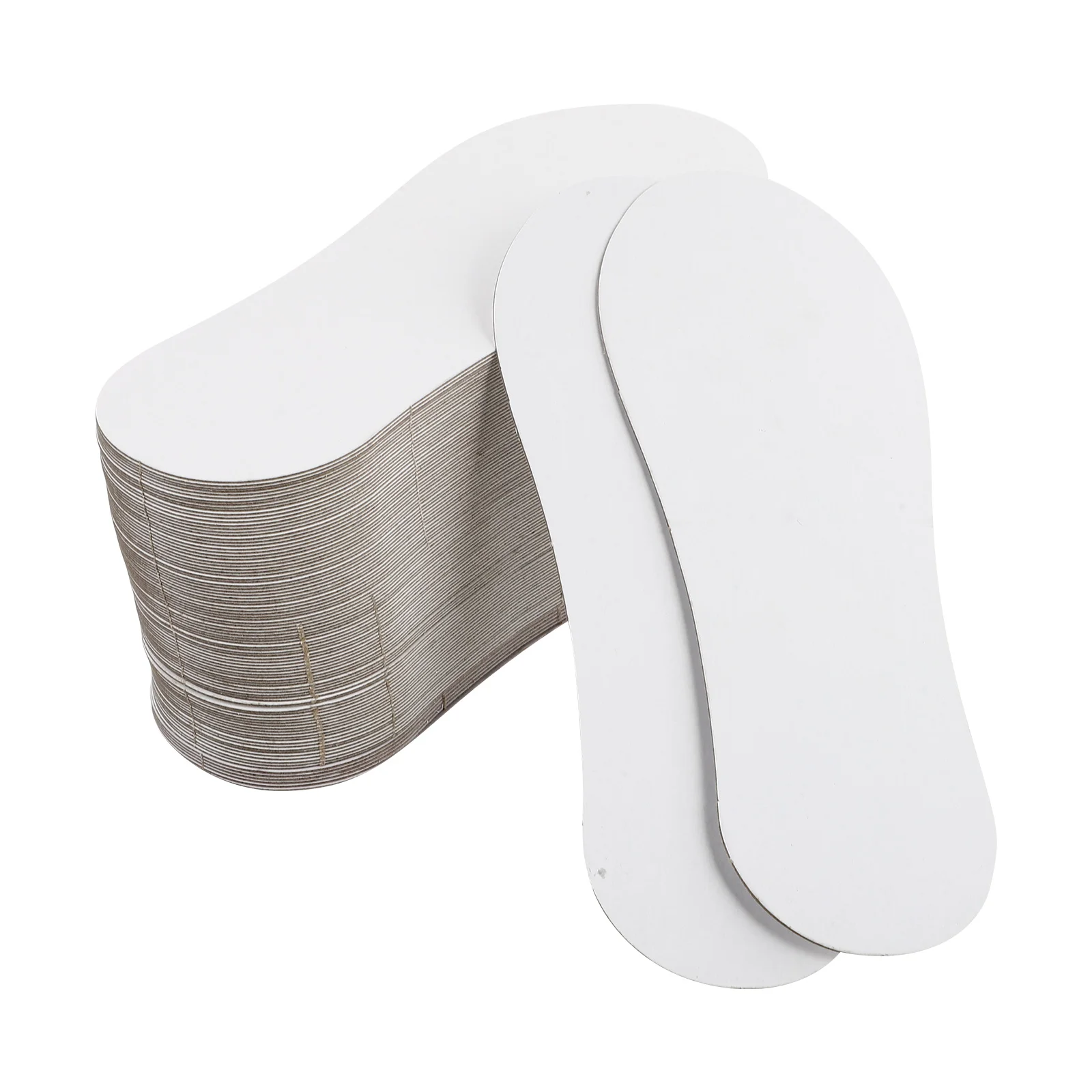 

100Pcs Low Cut Socks Display Paperboards Practical Socks Organizers (White)
