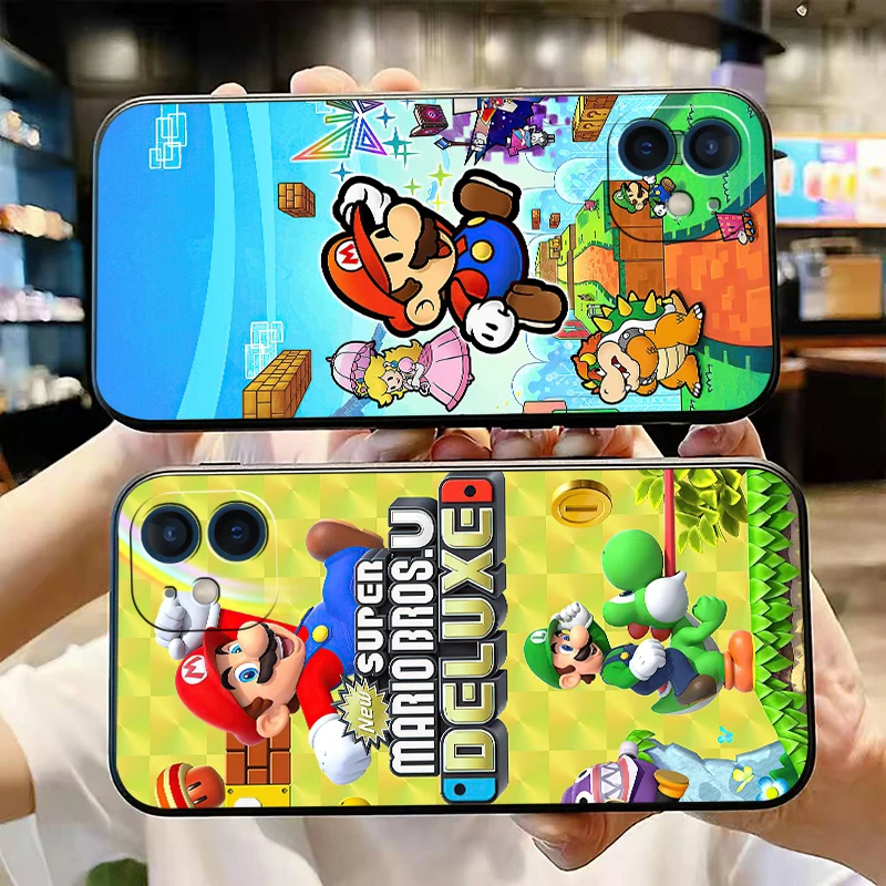 super mario phone case for funda iphone 13 11 pro max 12 mini x xr xs max 6 6s 7 8 plus back carcasa soft coque celular free global shipping
